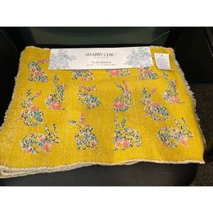 PLACEMATS Easter Bunny Rabbits Cynthia Rowley 13" x 19" 100% Cotton NEW Set of 4